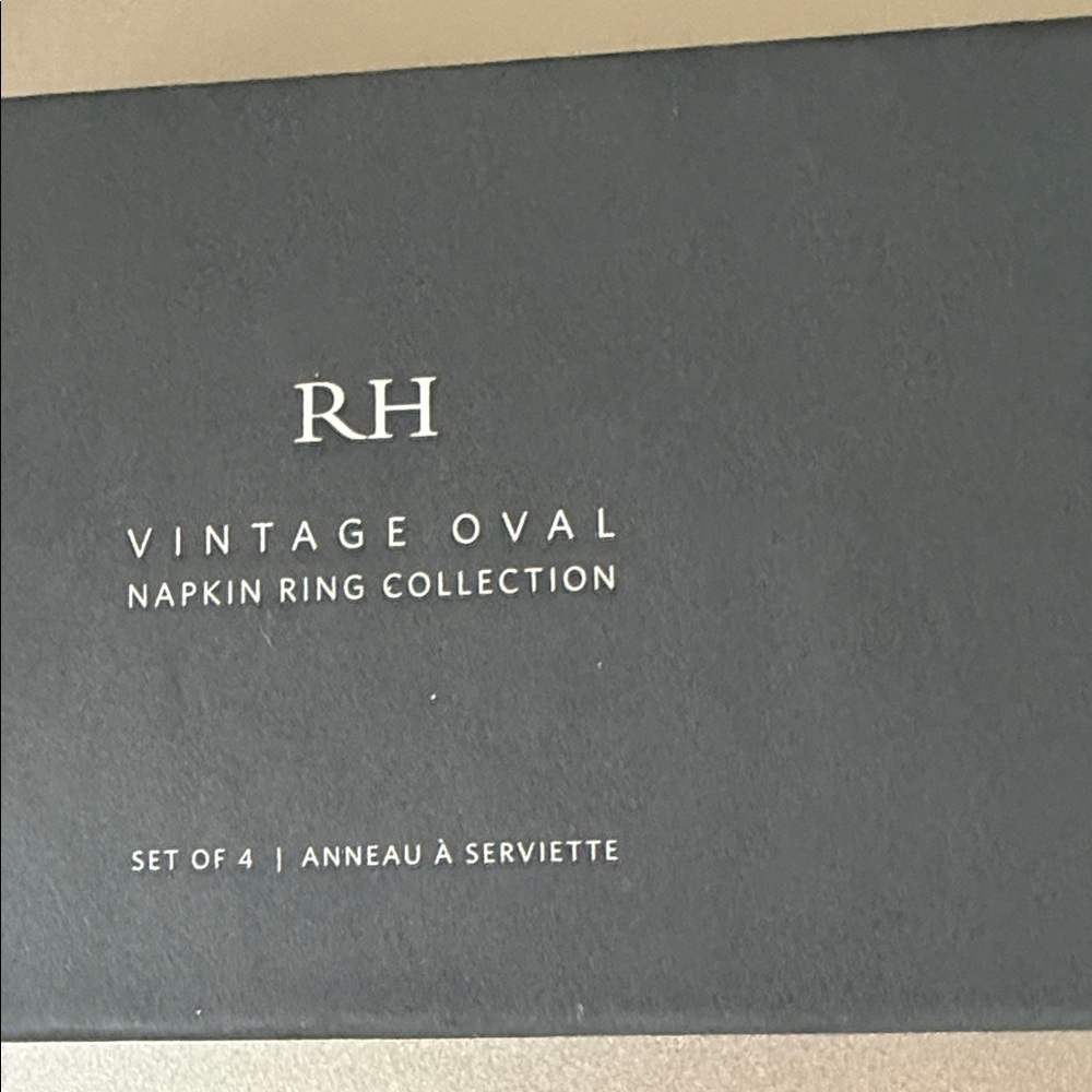 RH Vintage Oval Napkin Ring Collection
